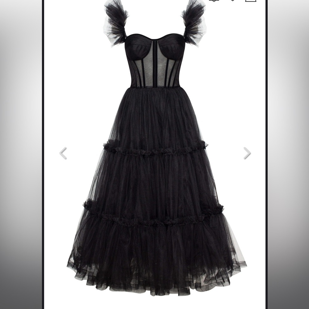 Black Milla tulle dress - Picture 2 of 10